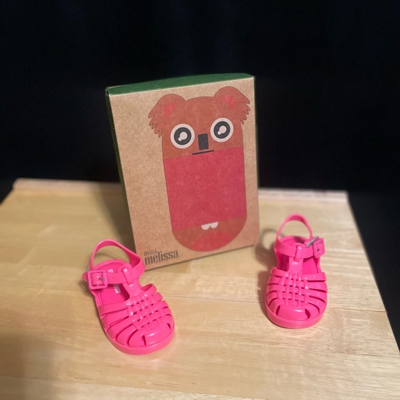 Mini Melissa pink rubber sandals - Picture 3 of 10